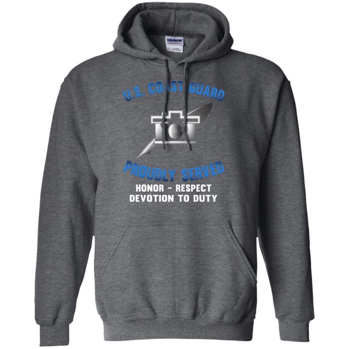 USCG PUBLIC AFFAIRS SPECIALIST PA Logo Proudly Served T-Shirt For Men On Front-TShirt-USCG-Veterans Nation