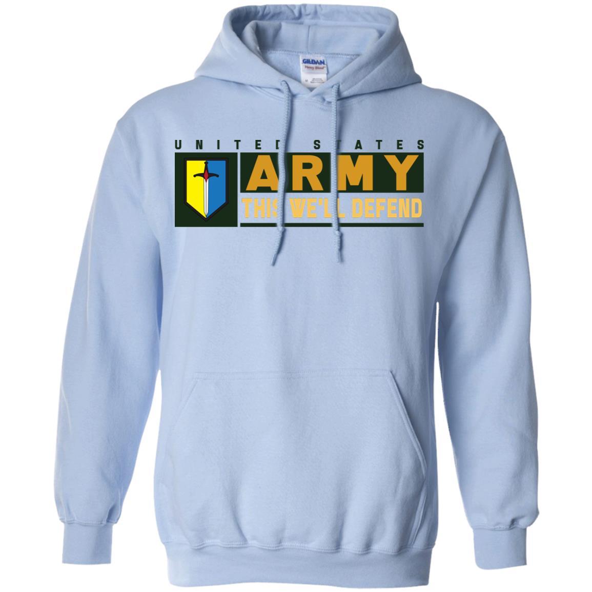 US Army 1ST MANEUVER ENHANCEMENT BRIGADE- This We'll Defend T-Shirt On Front For Men-TShirt-Army-Veterans Nation