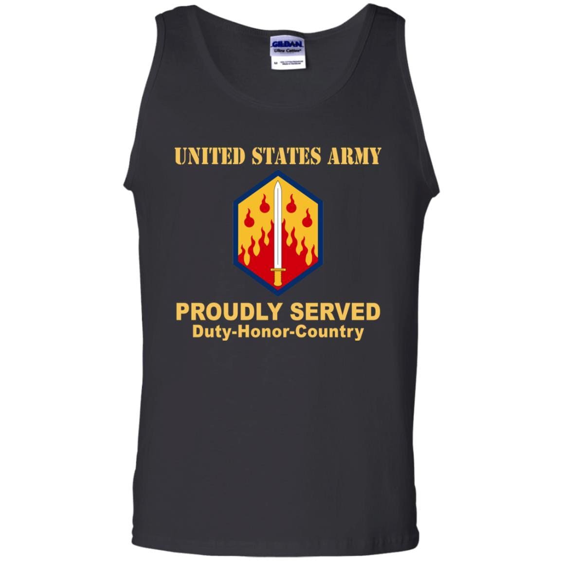 US ARMY 48TH CHEMICAL BRIGADE- Proudly Served T-Shirt On Front For Men-TShirt-Army-Veterans Nation