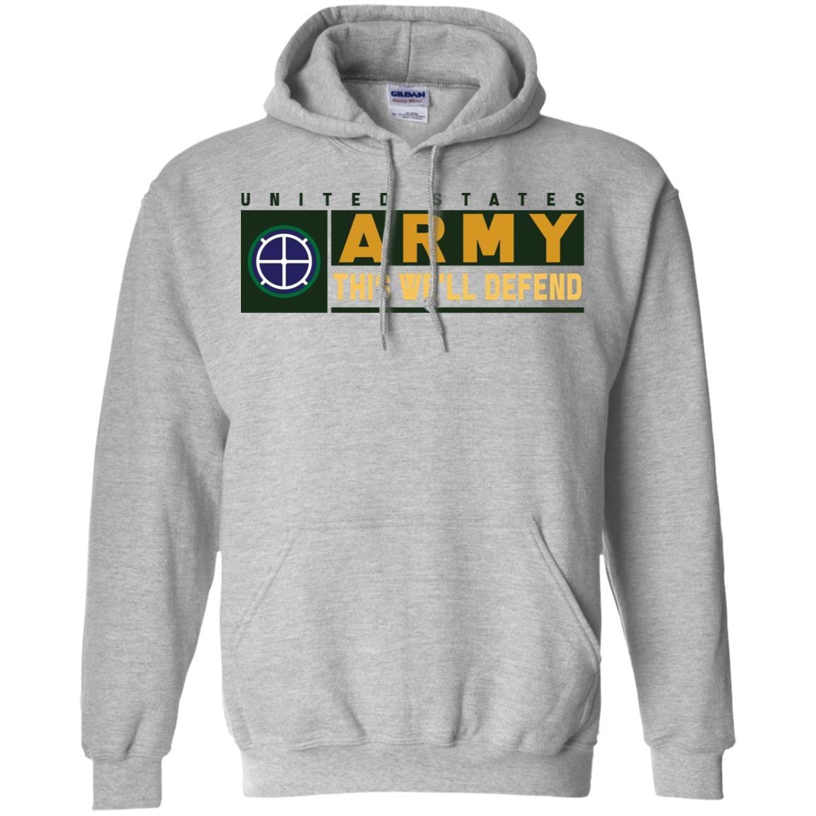 US Army 35TH INFANTRY DIVISION- This We'll Defend T-Shirt On Front For Men-TShirt-Army-Veterans Nation