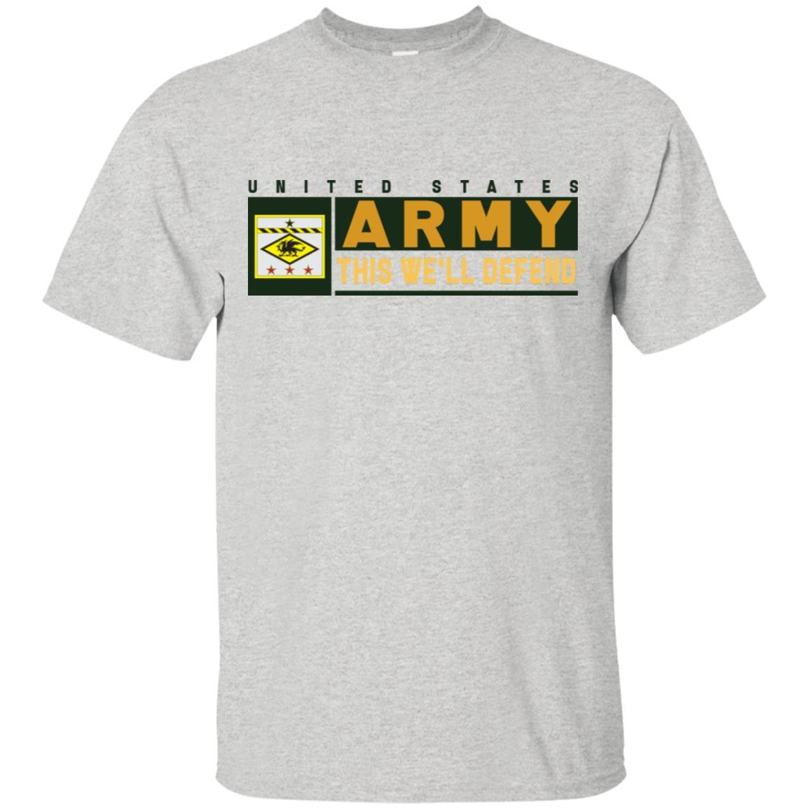 US Army 13TH FINANCIAL MANAGEMENT SUPPORT CENTER- This We'll Defend T-Shirt On Front For Men-TShirt-Army-Veterans Nation