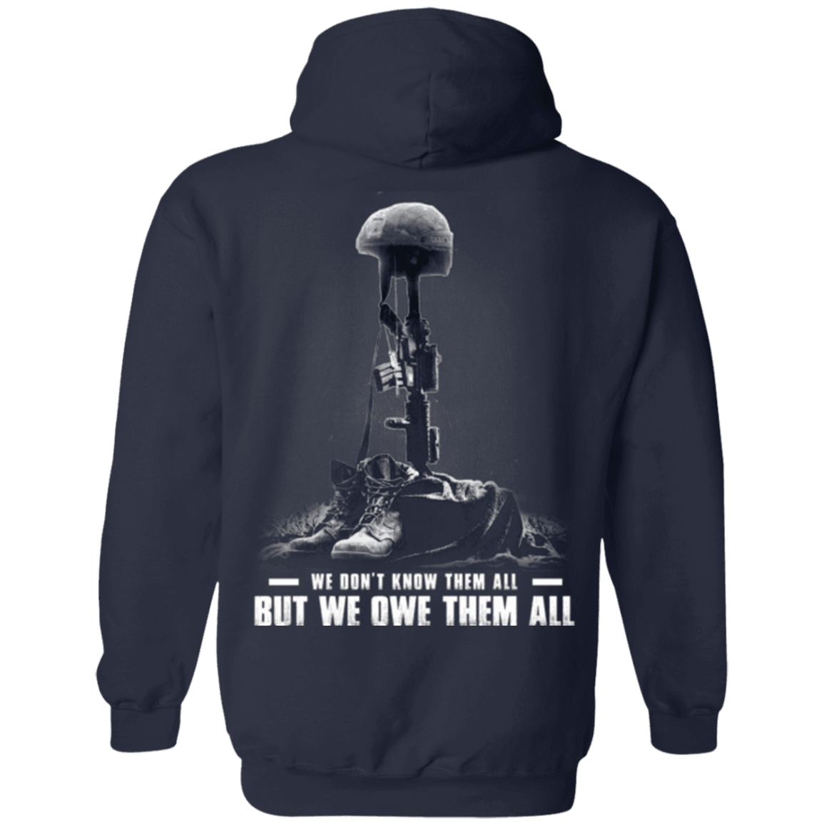 Military T-Shirt "Veteran - We Own Them All" - Men Back-TShirt-General-Veterans Nation