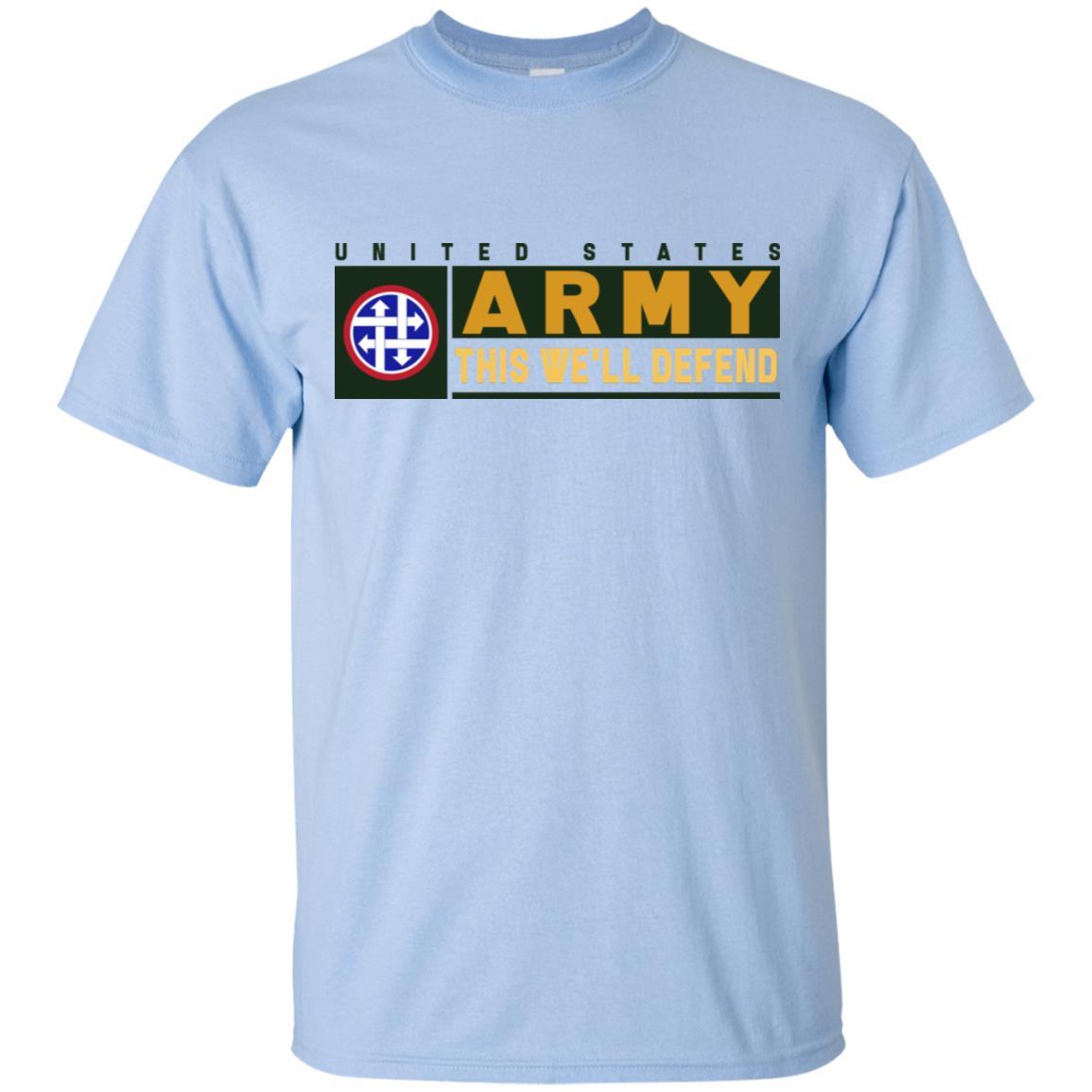 US Army 4TH SUSTAINMENT COMMAND- This We'll Defend T-Shirt On Front For Men-TShirt-Army-Veterans Nation