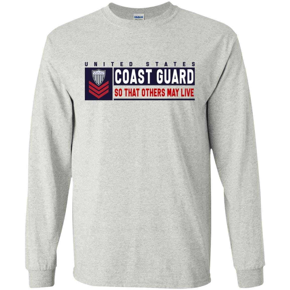 US Coast Guard E-6 Petty Officer First Class E6 PO1 So That Others May Live Long Sleeve - Pullover Hoodie-TShirt-USCG-Veterans Nation