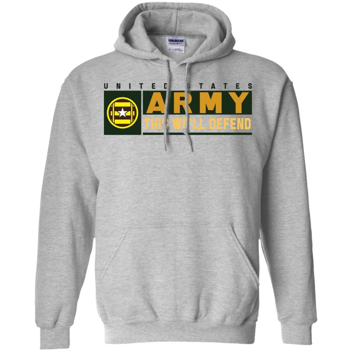 US Army 3RD TRANSPORTATION BRIGADE- This We'll Defend T-Shirt On Front For Men-TShirt-Army-Veterans Nation