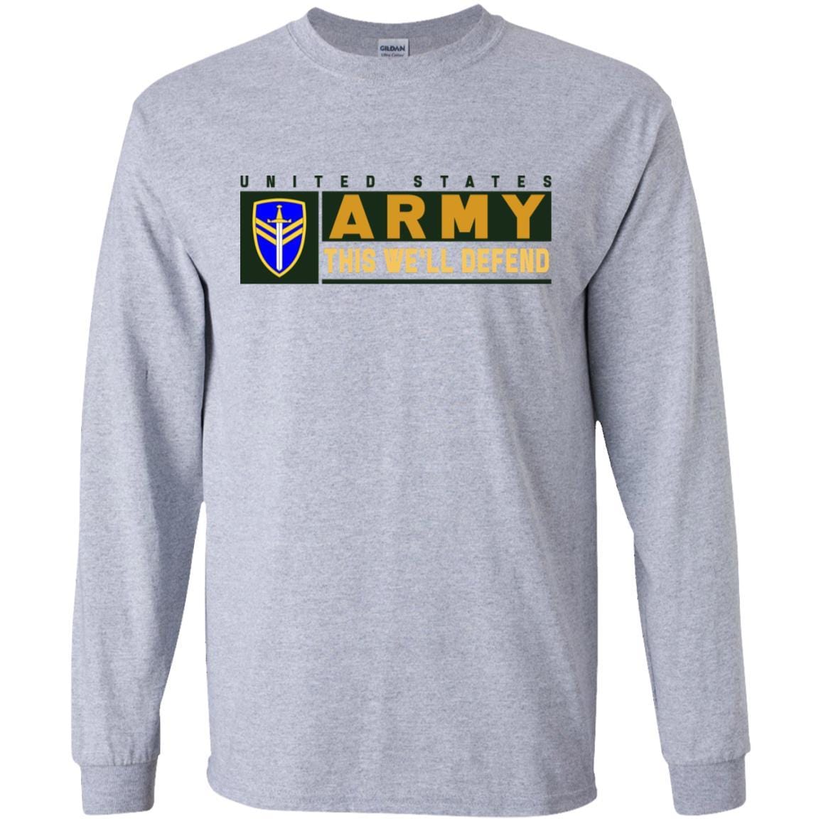 US Army 2ND SUPPORT COMMAND- This We'll Defend T-Shirt On Front For Men-TShirt-Army-Veterans Nation