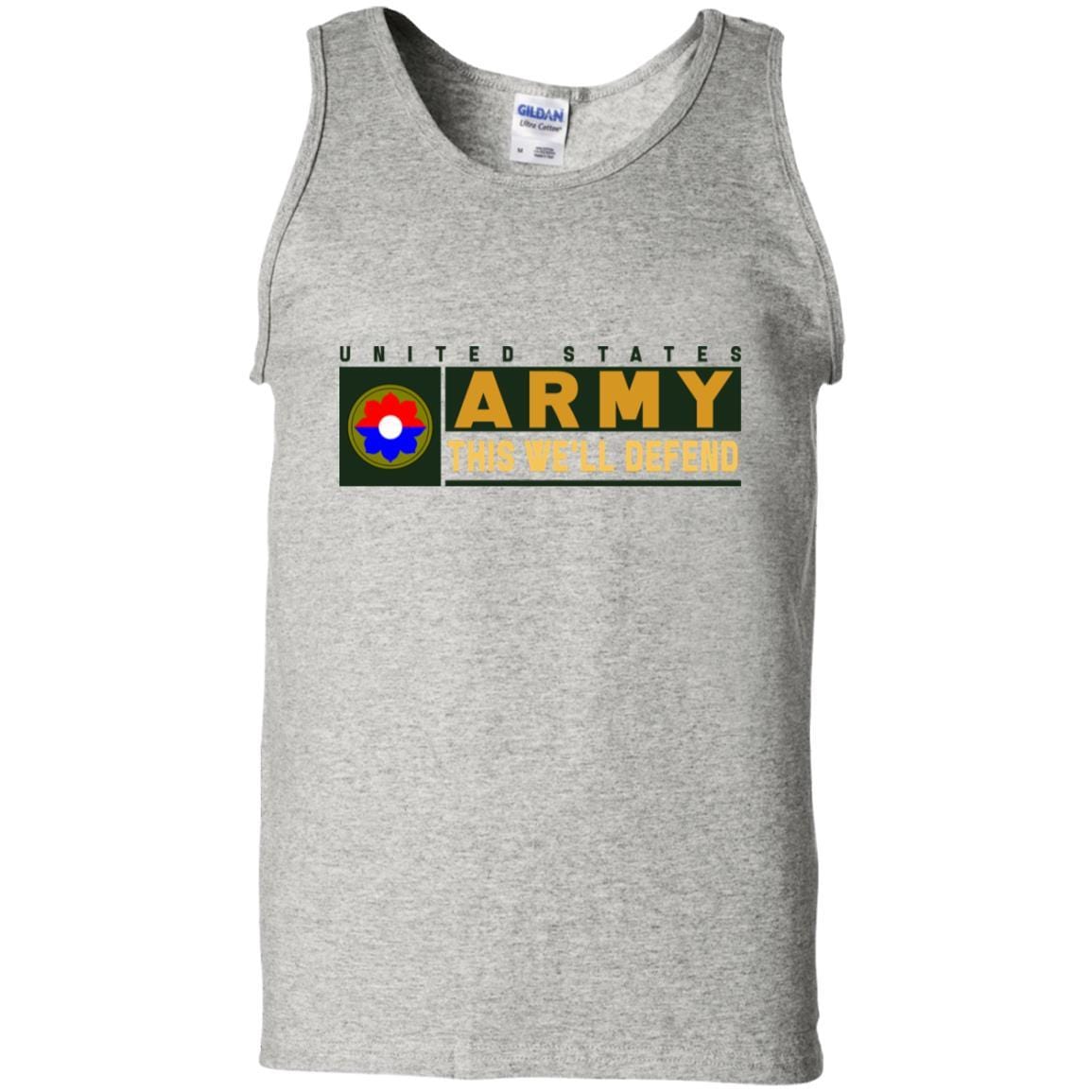 US Army 9th Infantry Division- This We'll Defend T-Shirt On Front For Men-TShirt-Army-Veterans Nation