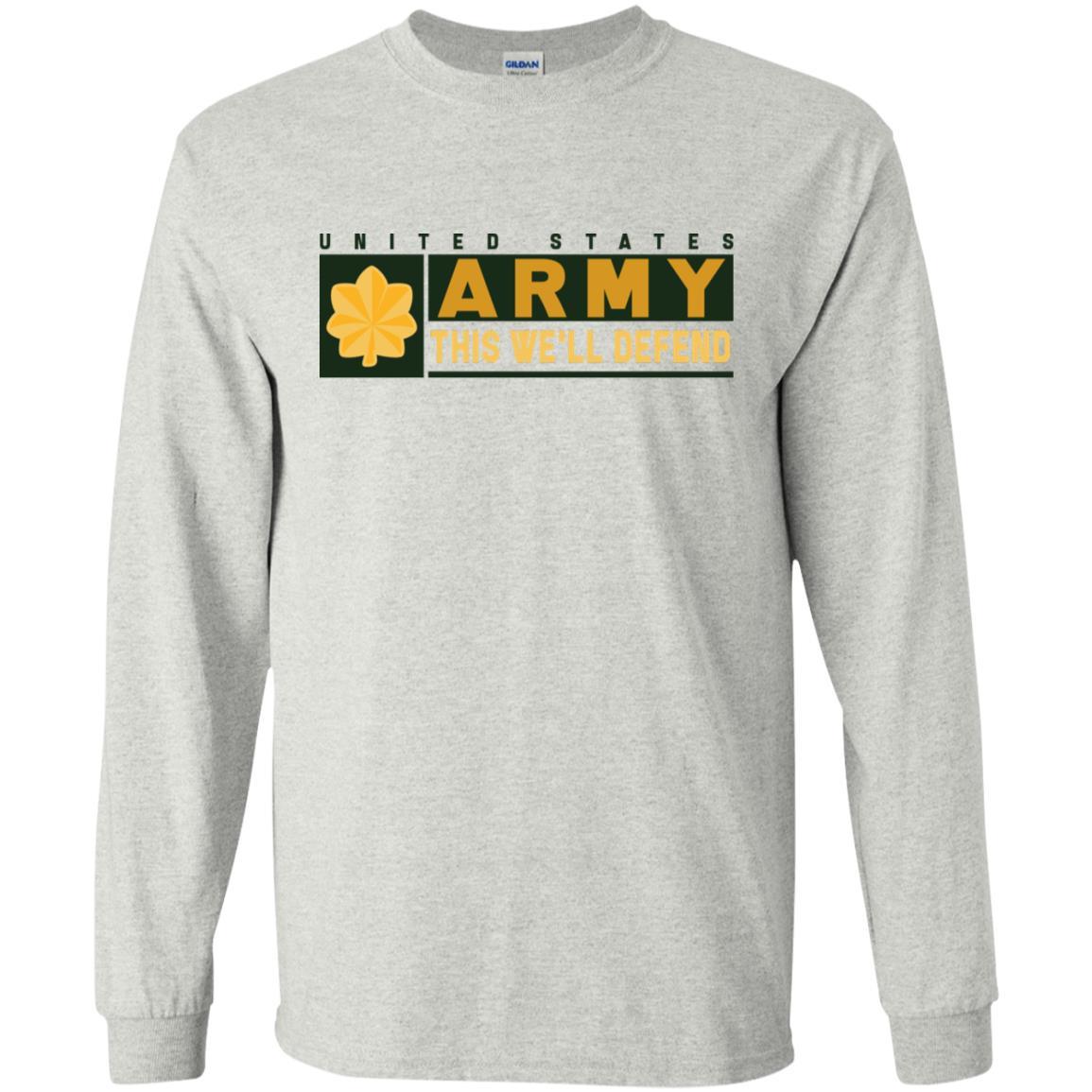 US Army O-4 This We Will Defend T-Shirt On Front For Men-TShirt-Army-Veterans Nation