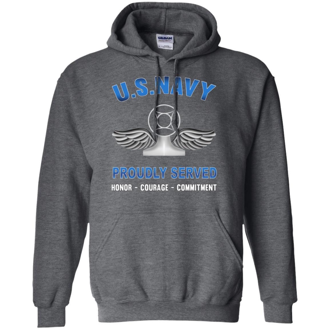 Navy Air Traffic Controller Navy AC - Proudly Served T-Shirt For Men On Front-TShirt-Navy-Veterans Nation