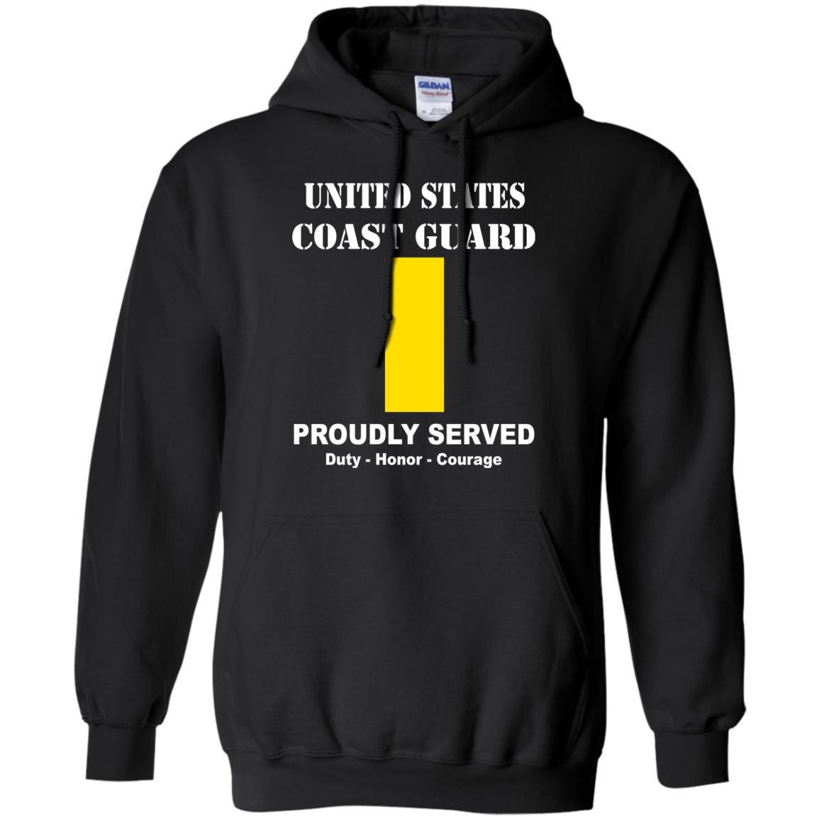 US Coast Guard O-1 Ensign O1 ENS Junior Officer Men Front USCG T Shirt-TShirt-USCG-Veterans Nation