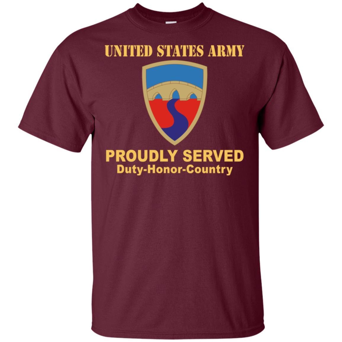 US ARMY 304TH SUSTAINMENT BRIGADE- Proudly Served T-Shirt On Front For Men-TShirt-Army-Veterans Nation