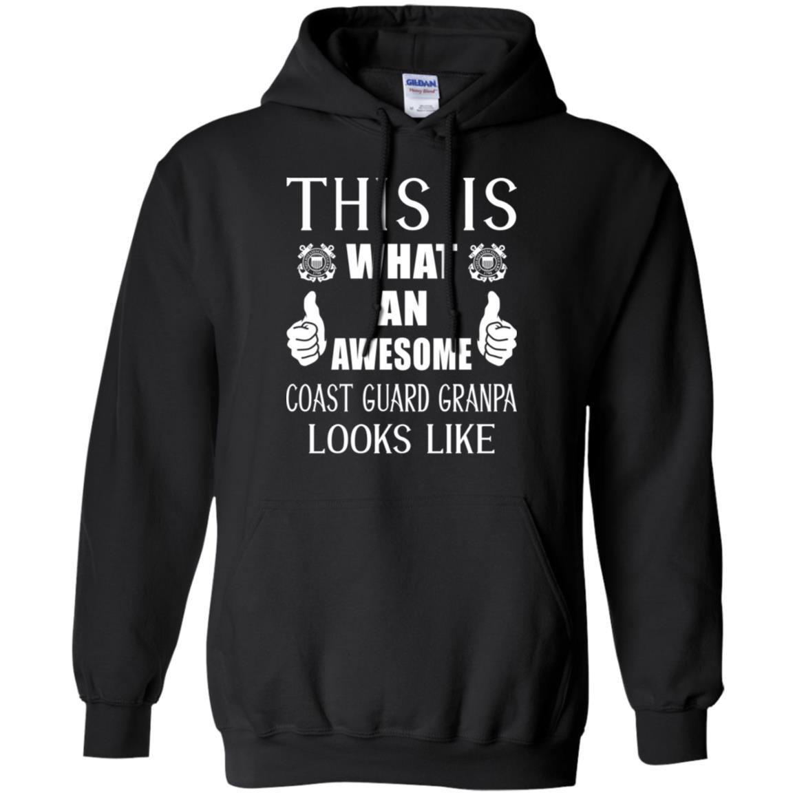 This Is What An Awesome Coast Guard Grandpa Look Like T-Shirt On Front-TShirt-USCG-Veterans Nation