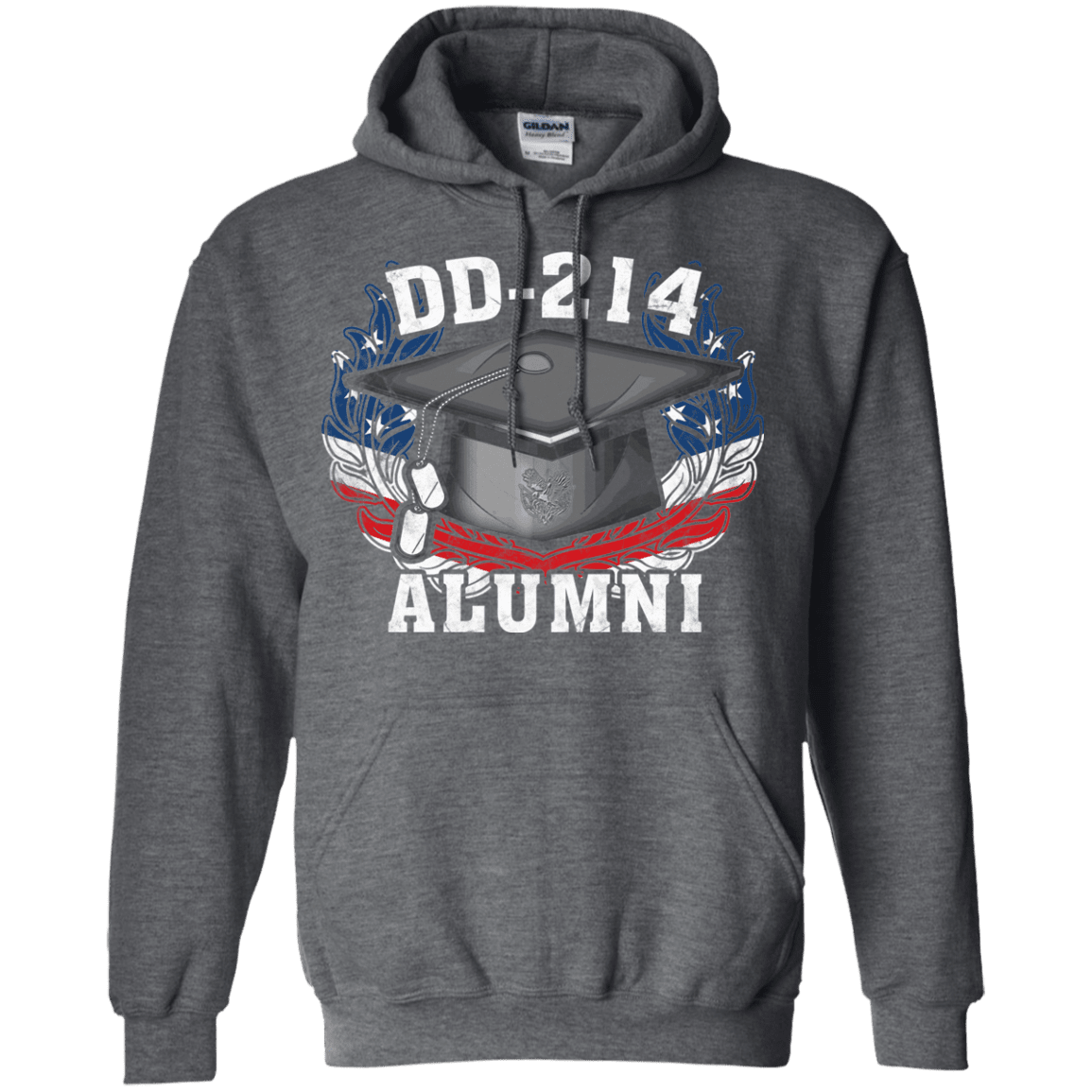 Military T-Shirt "DD 214 Alumni Veteran" Front-TShirt-General-Veterans Nation