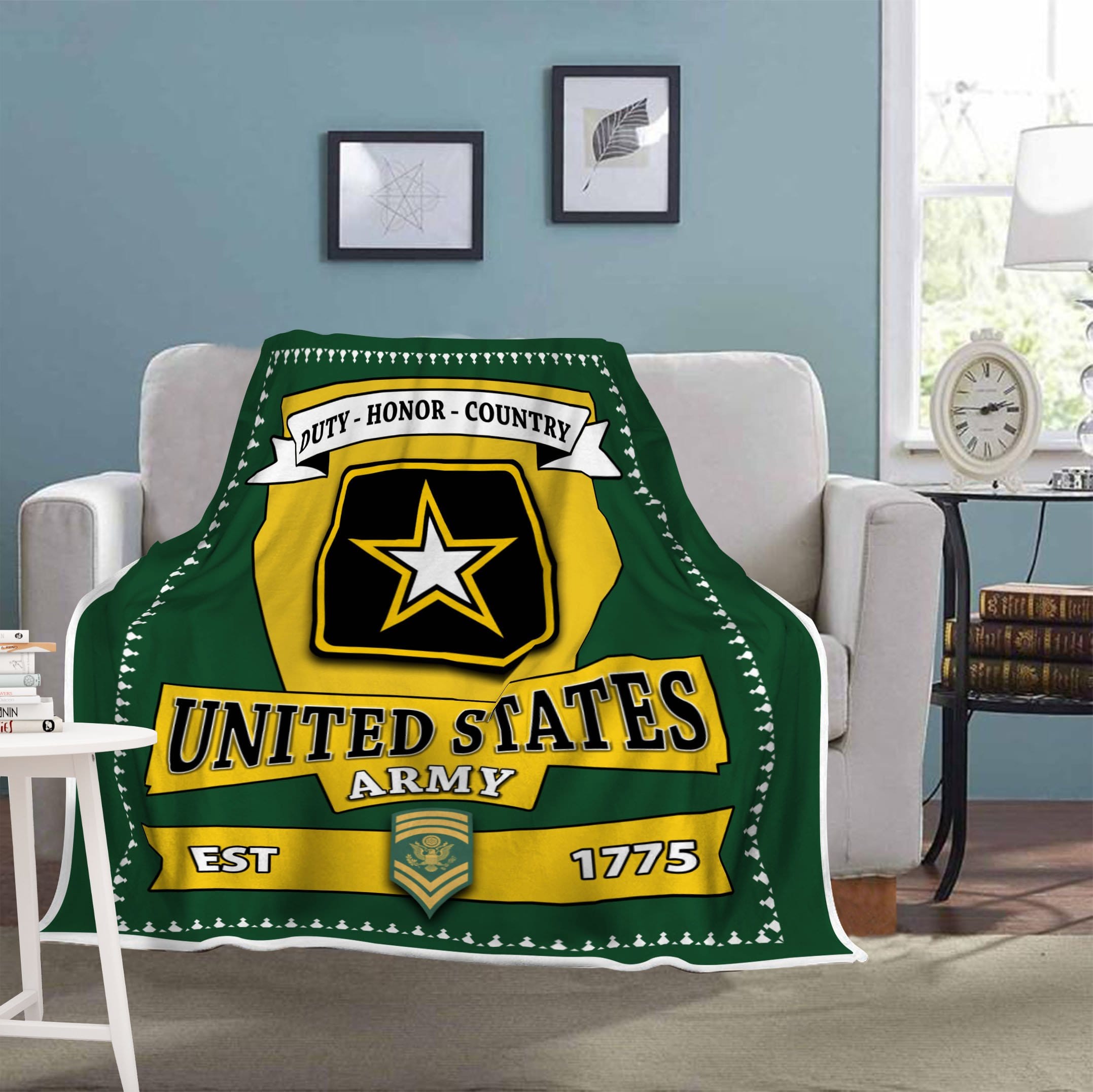 US Army E-9 SPC E9 SP9 Specialist 9 Blanket Cozy Plush Fleece Blanket - 50x60-Blankets-Army-Ranks-Veterans Nation