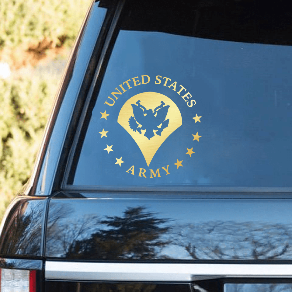 US Army Ranks Clear Stickers-Decal-Army-Ranks-Veterans Nation