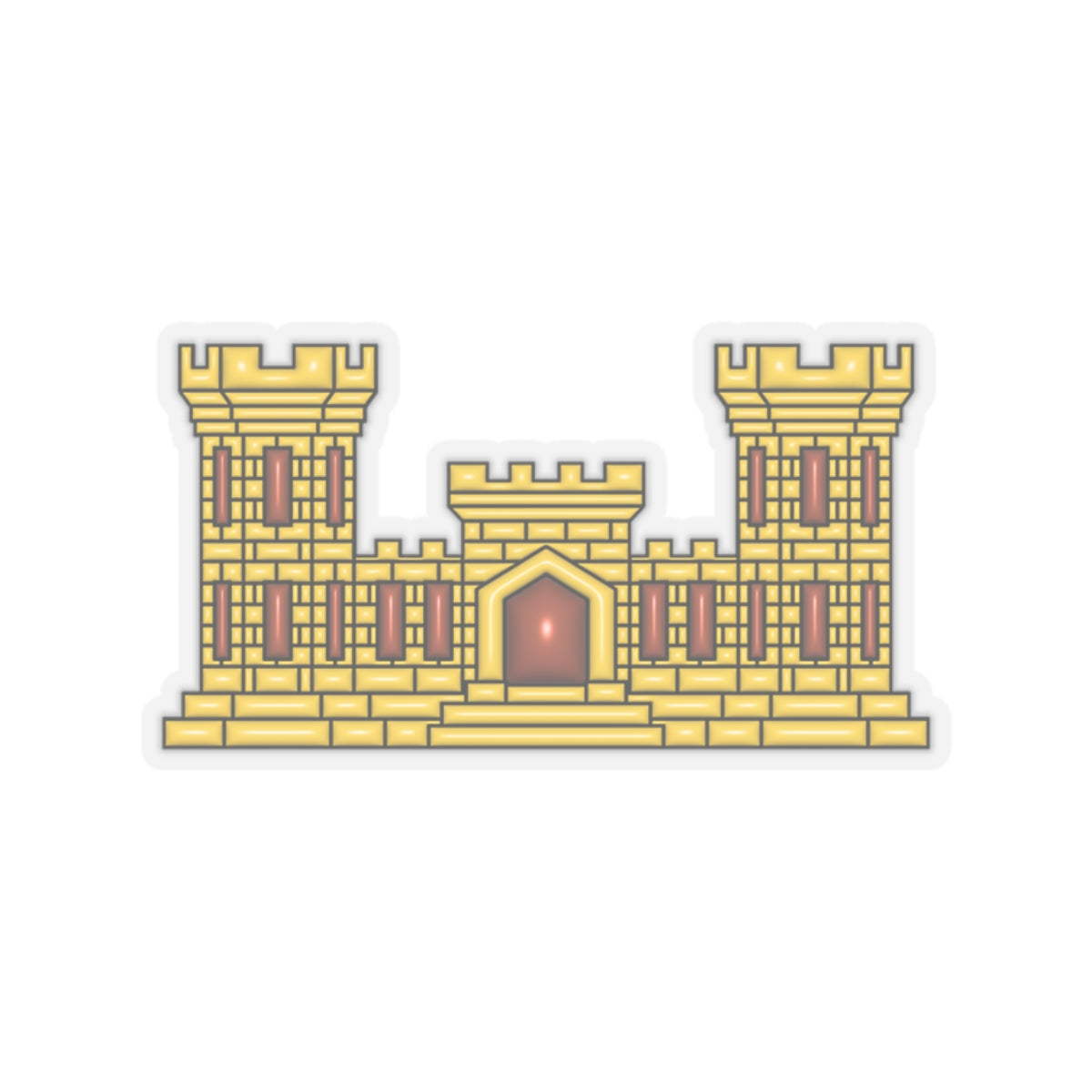 U.S. Army Engineers 3D Effect Stickers