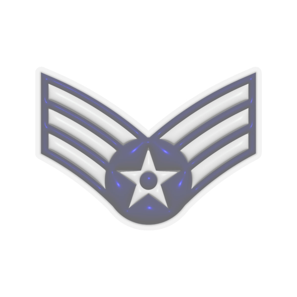 US Air Force E-4 Senior Airman SrA 3D Effect Stickers