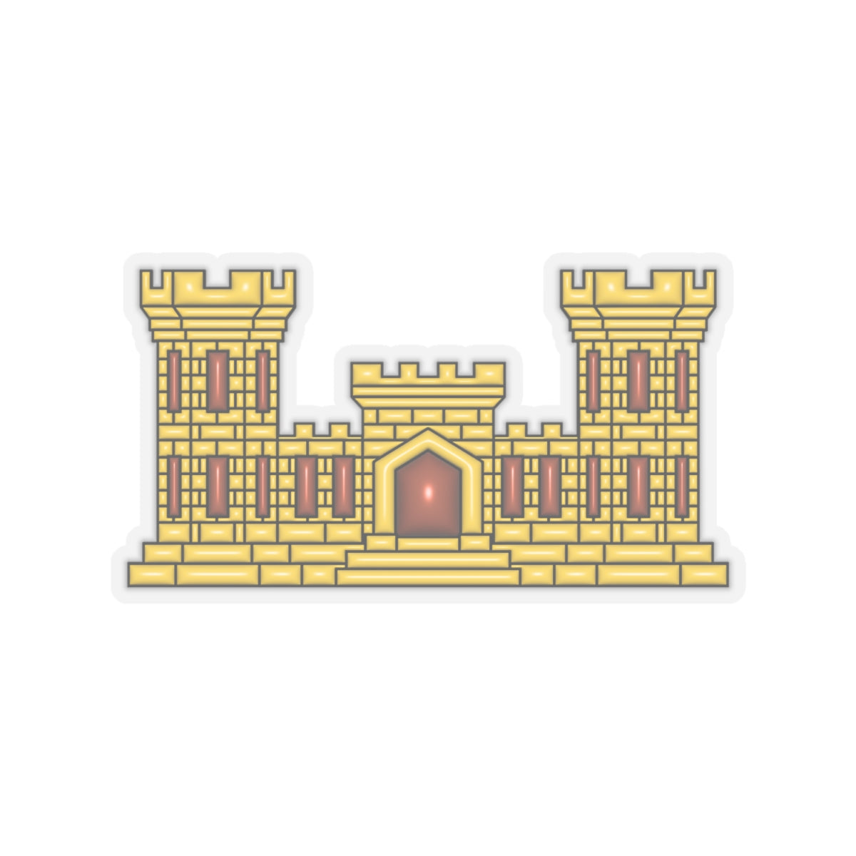 U.S. Army Engineers 3D Effect Stickers