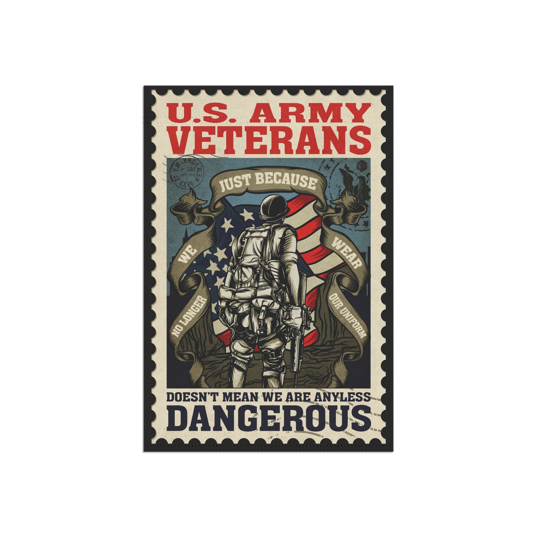 U.S. Army Veterans Garden Banner - Patriotic Outdoor Decor, Celebrate Service & Sacrifice