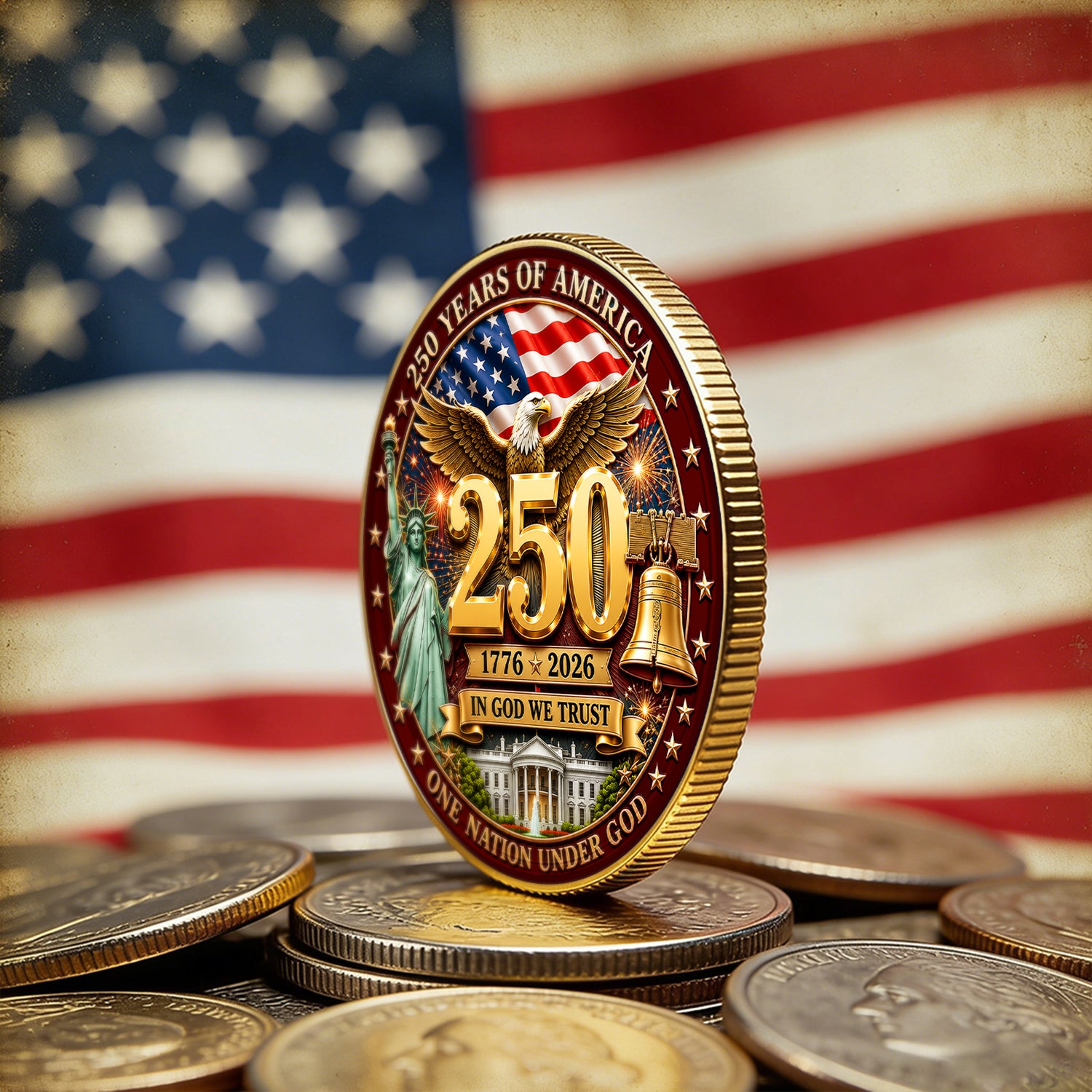 Personalized U.S. MARlNES 250th Anniversary Challenge Coin