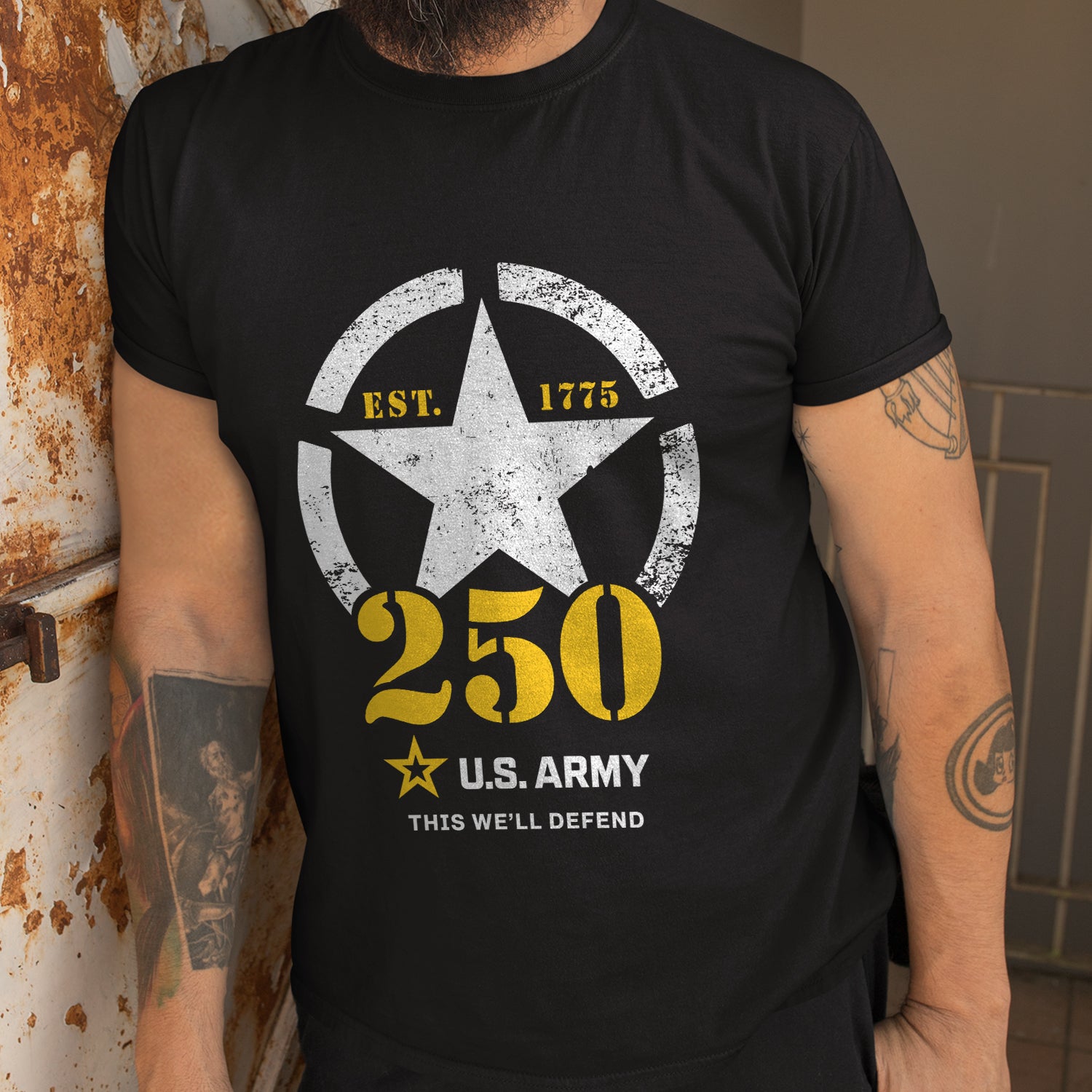 US Army 250 This We'll Defend Front T-Shirt
