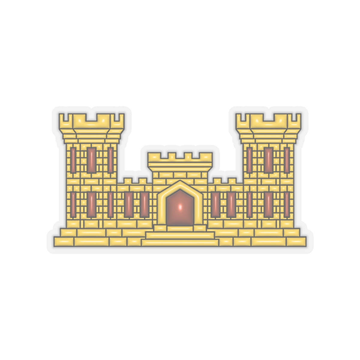 U.S. Army Engineers 3D Effect Stickers