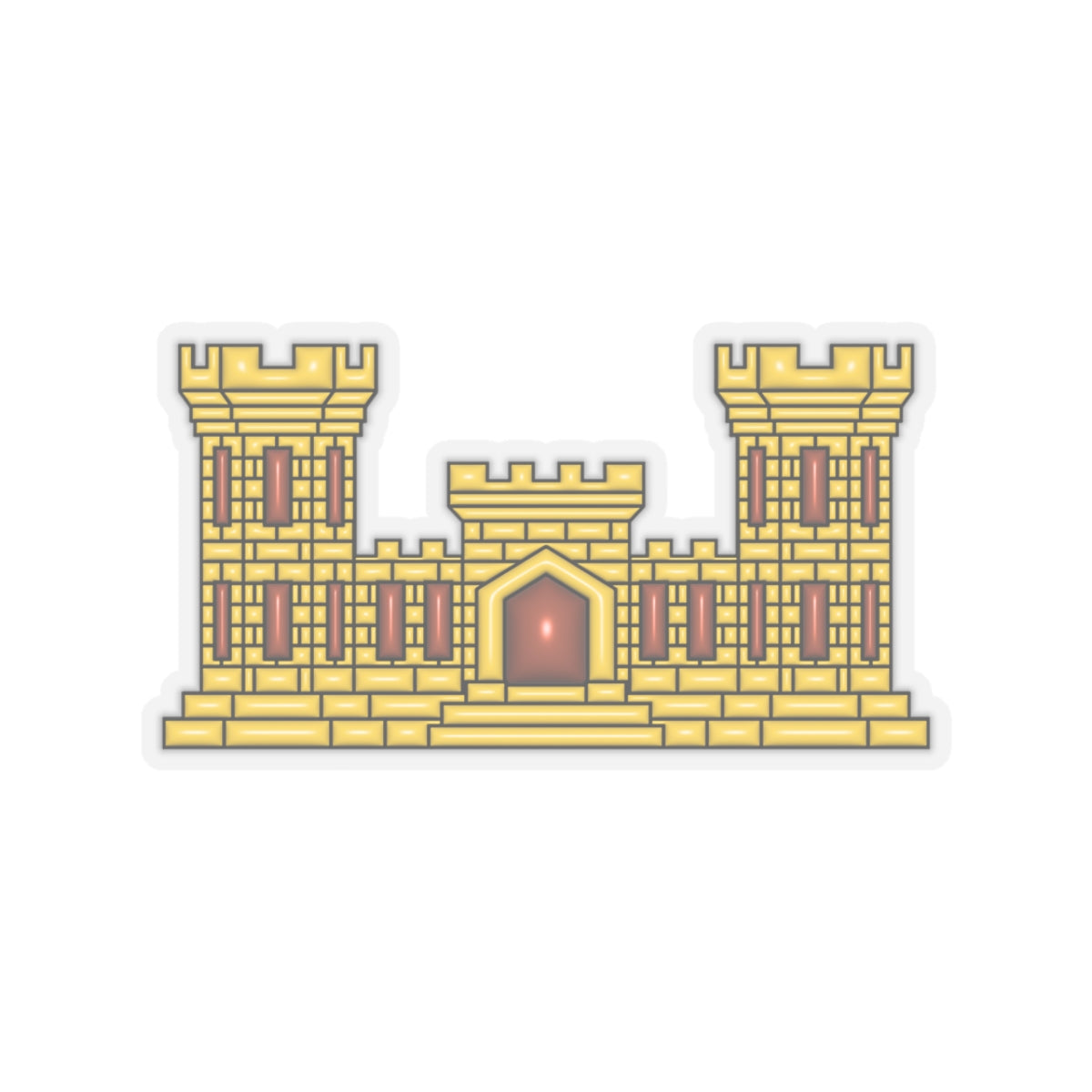 U.S. Army Engineers 3D Effect Stickers