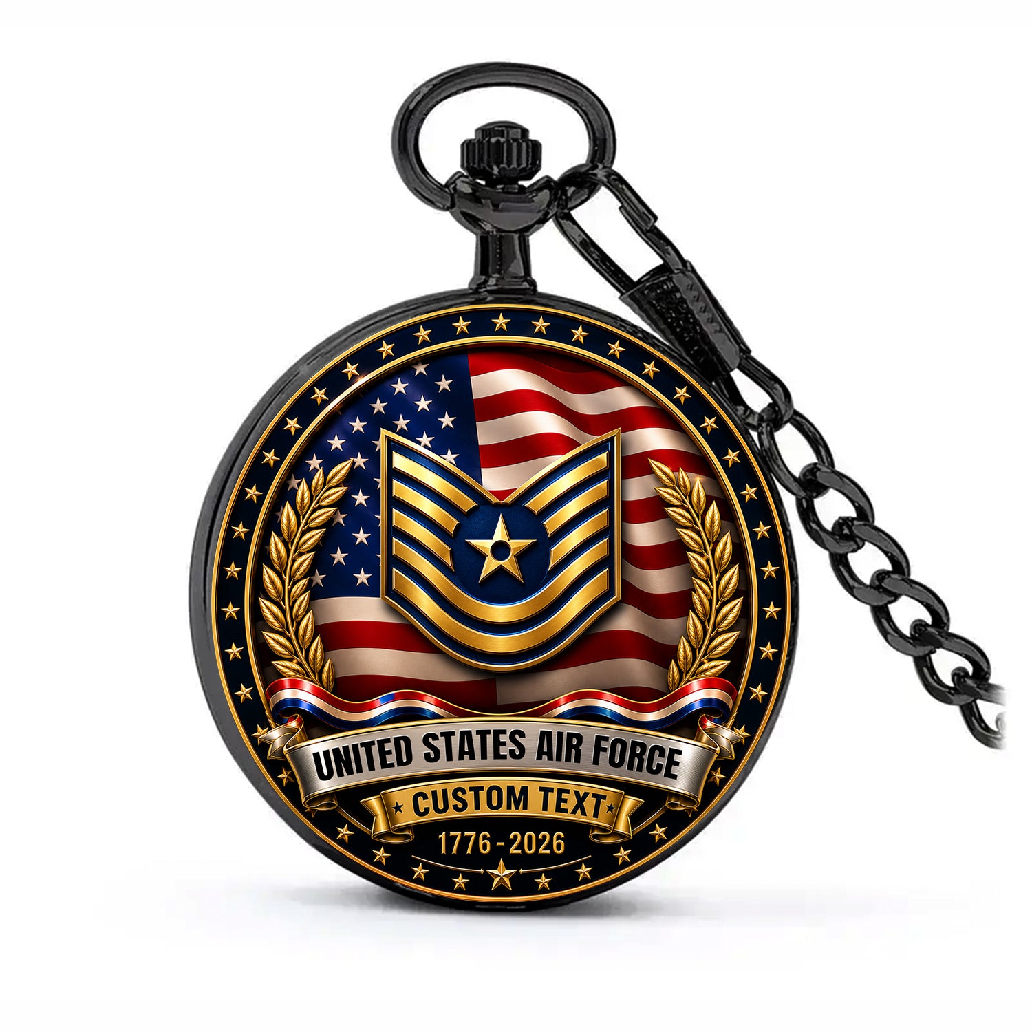 US Air Force 250 Years Service Pocket Watch Gift