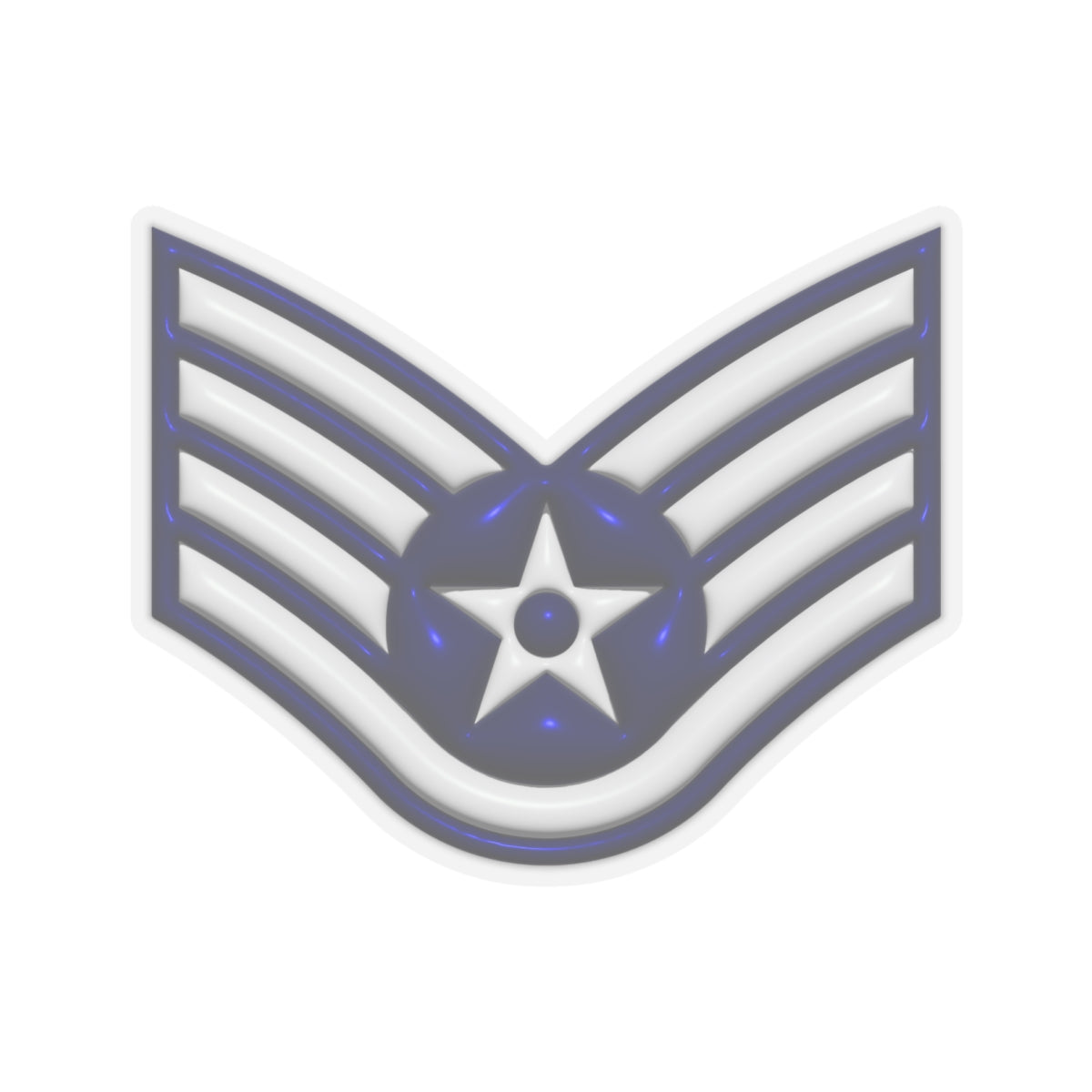 US Air Force E-5 Staff Sergeant SSgt 3D Effect Stickers