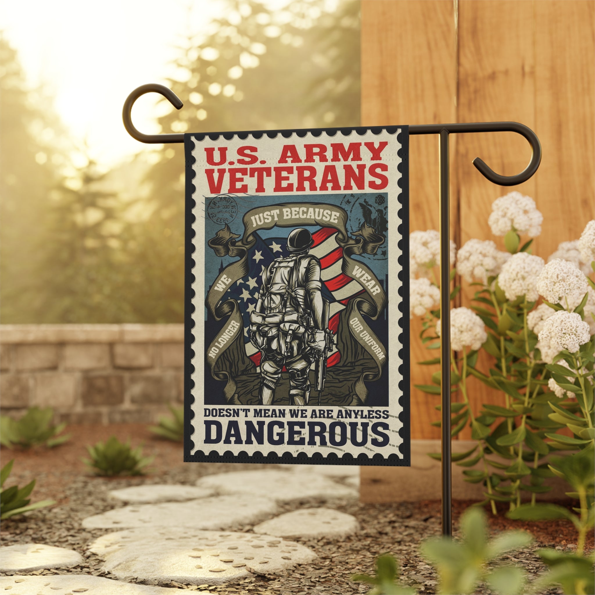 U.S. Army Veterans Garden Banner - Patriotic Outdoor Decor, Celebrate Service & Sacrifice