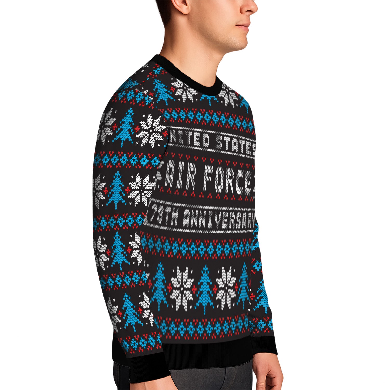 US Air Force 78th Anniversary Ugly Christmas Sweater for Women Men
