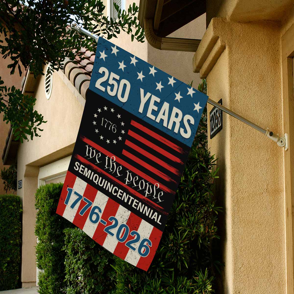 US 250th Anniversary House Flag – We The People 250 Years Flag 1776–2026