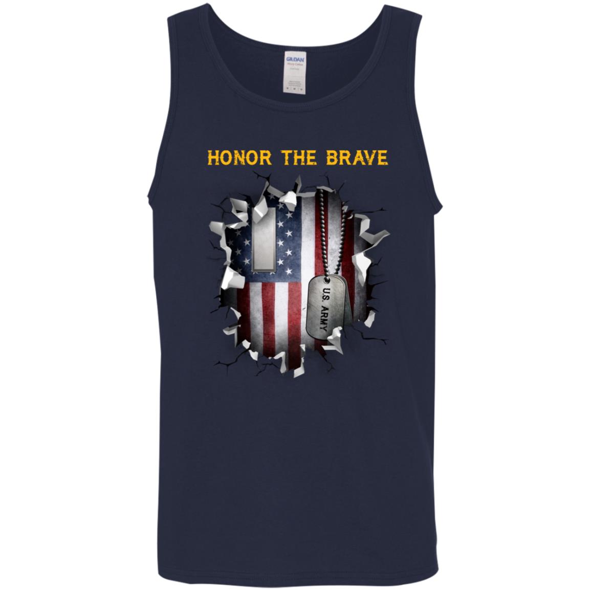 US Army O-2 First Lieutenant O2 1LT Commissioned Officer - Honor The Brave Front Shirt