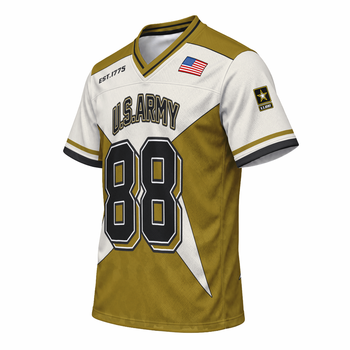 U.S. Army Sports Jersey Personalized Military Rank Name and Jersey Number