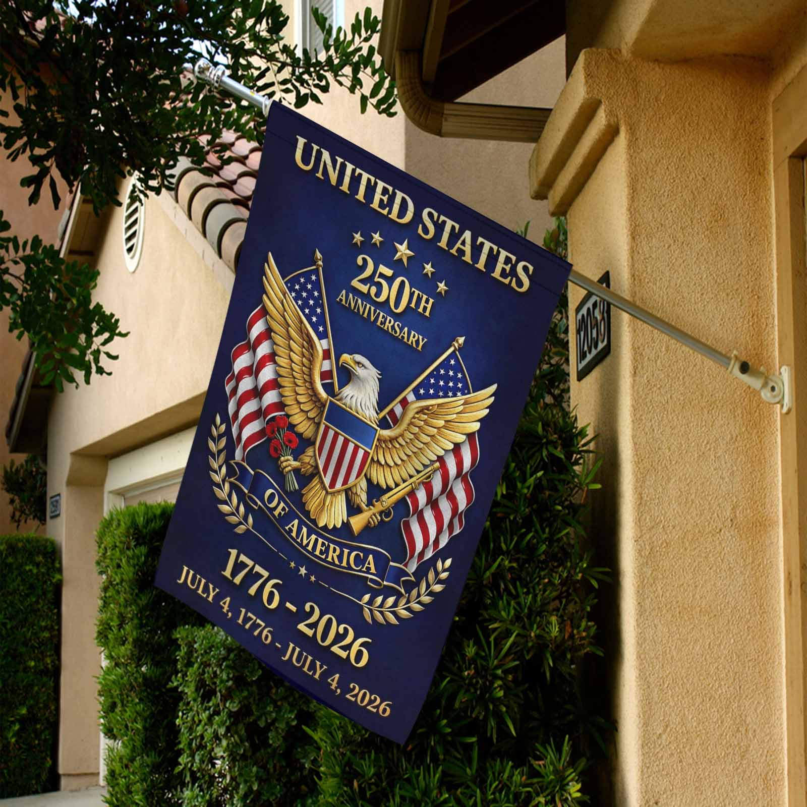 United States 250th Anniversary House Flag – 1776–2026 Decor