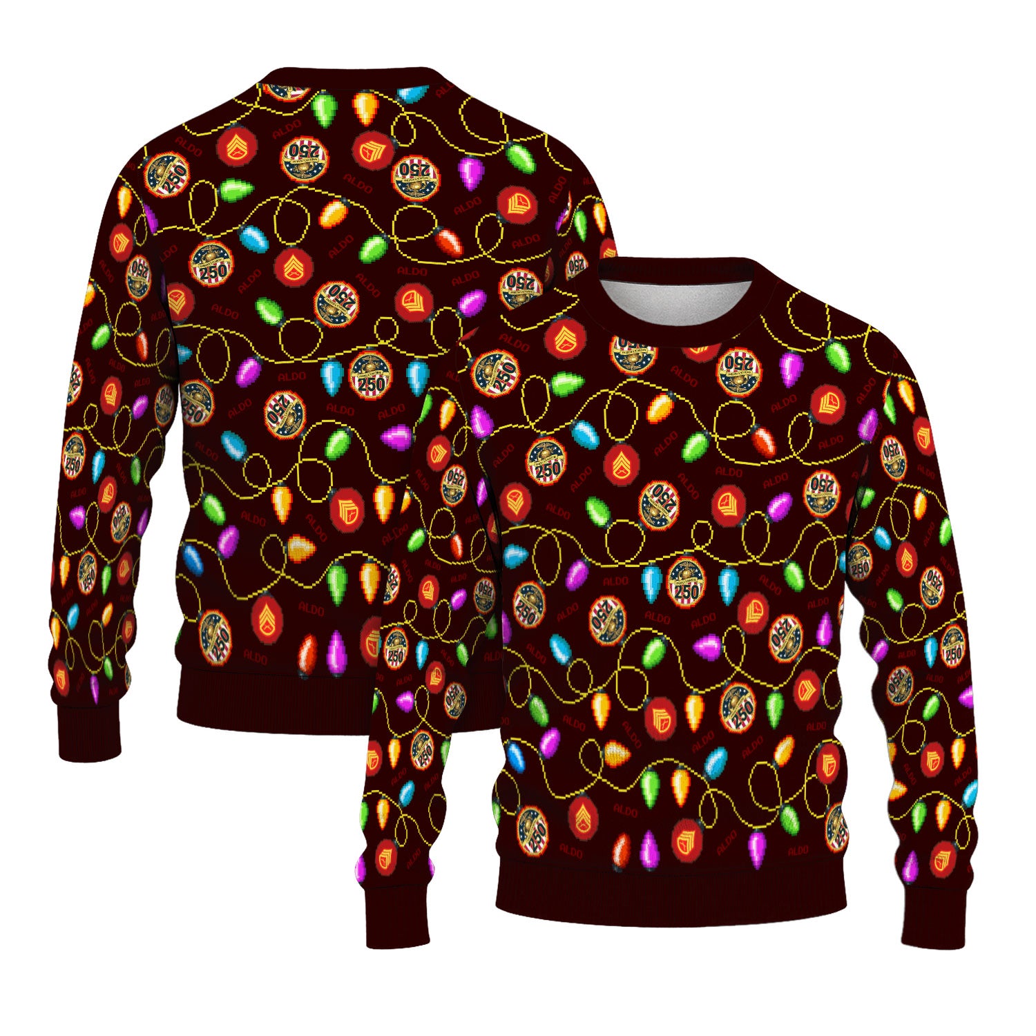 Custom Ranks And Text USMC Ugly Christmas Sweater for Women Men KAUST02