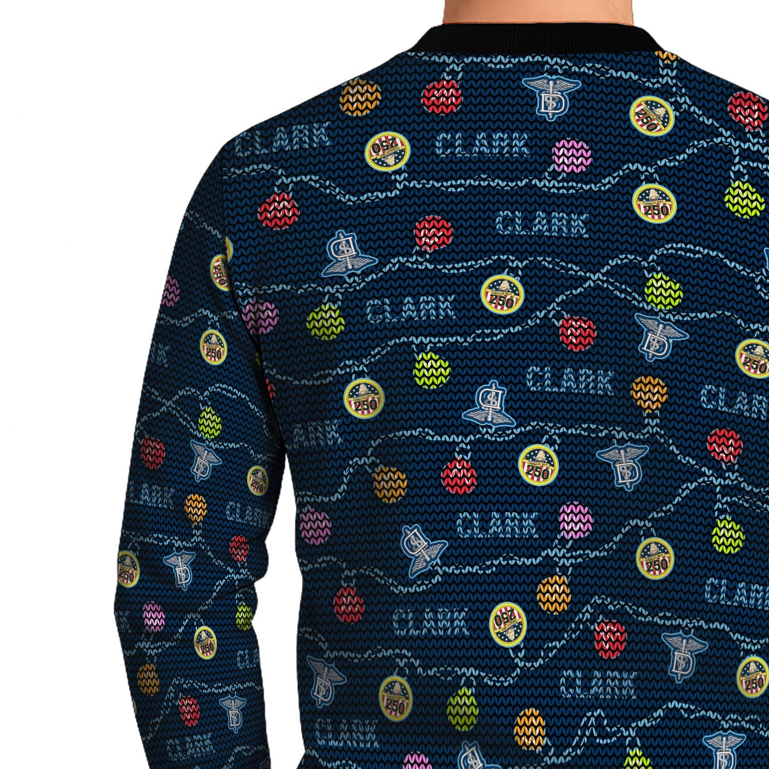 Personalized US Navy Christmas Ugly Sweater KAUST08