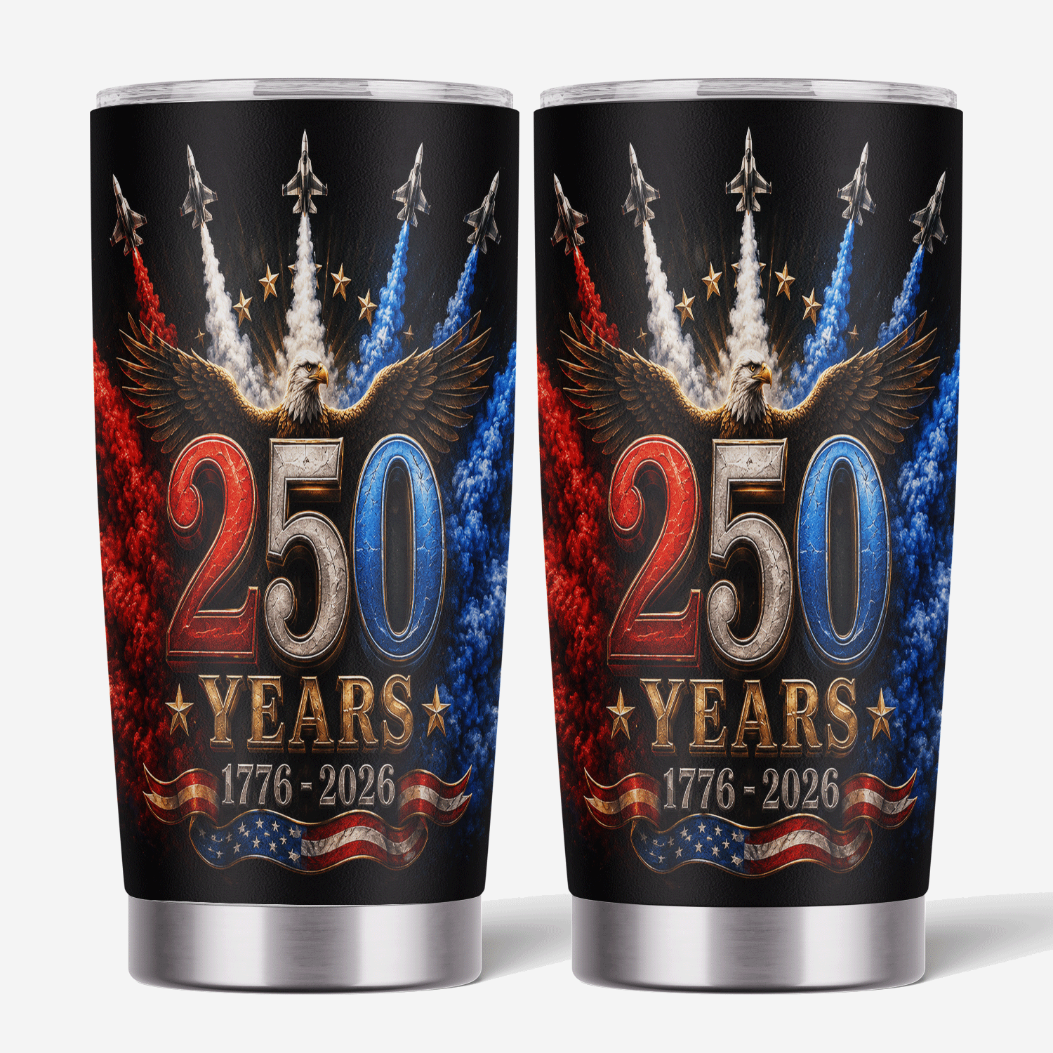USA 250 Years Airshow Eagle 20oz Tumbler