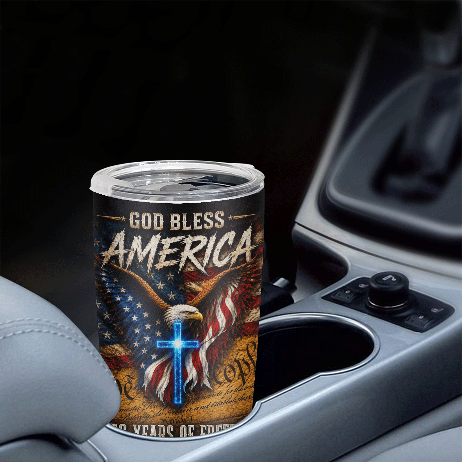 God Bless America 250 Years of Freedom 20oz Tumbler