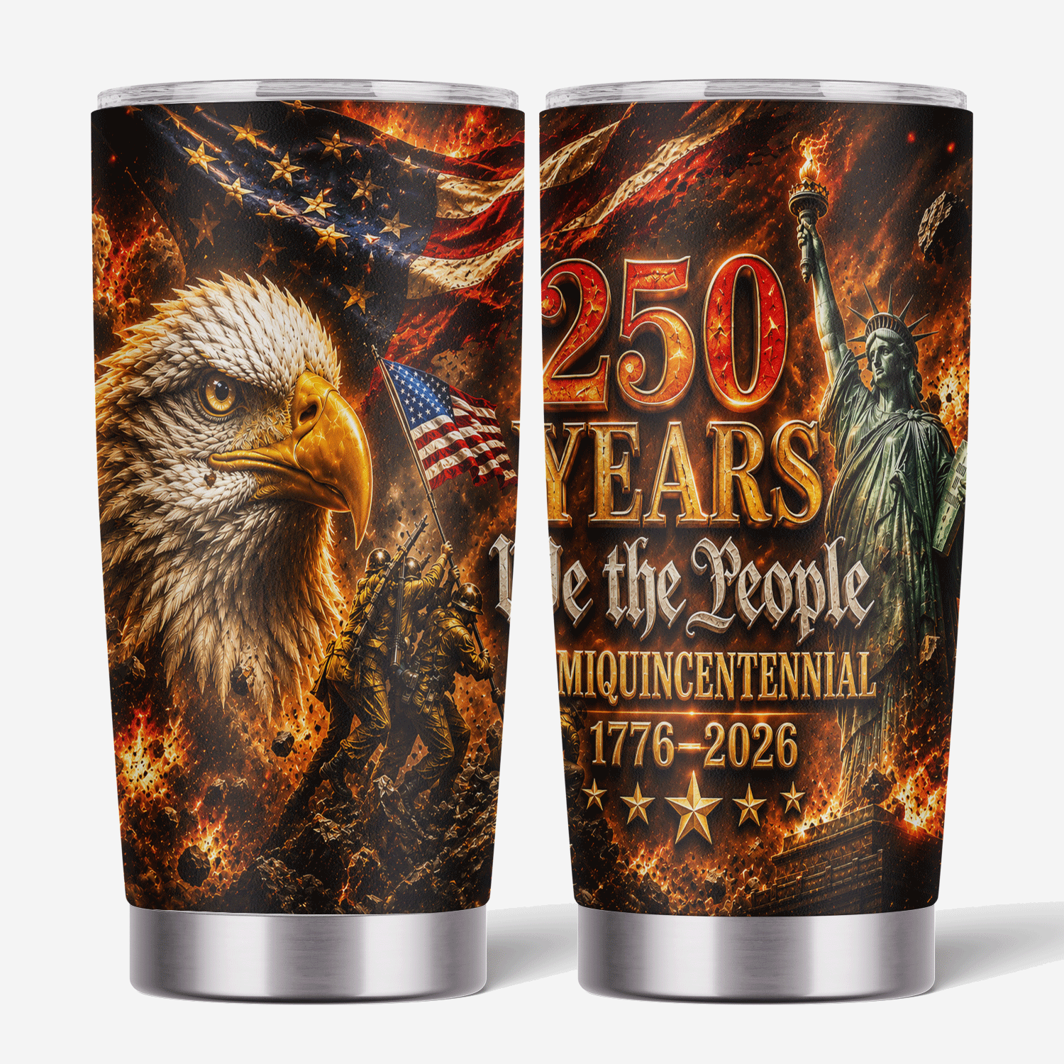 USA 250 Years We The People Semiquincentennial 20oz Tumbler