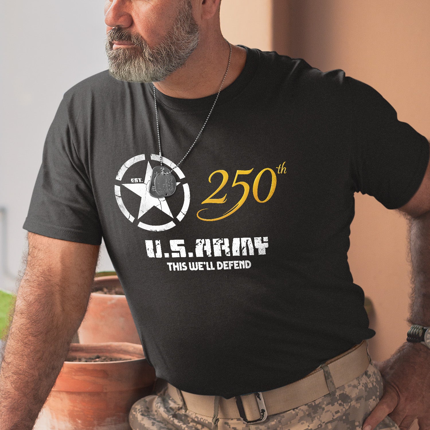 US Army 250th Front T-Shirt