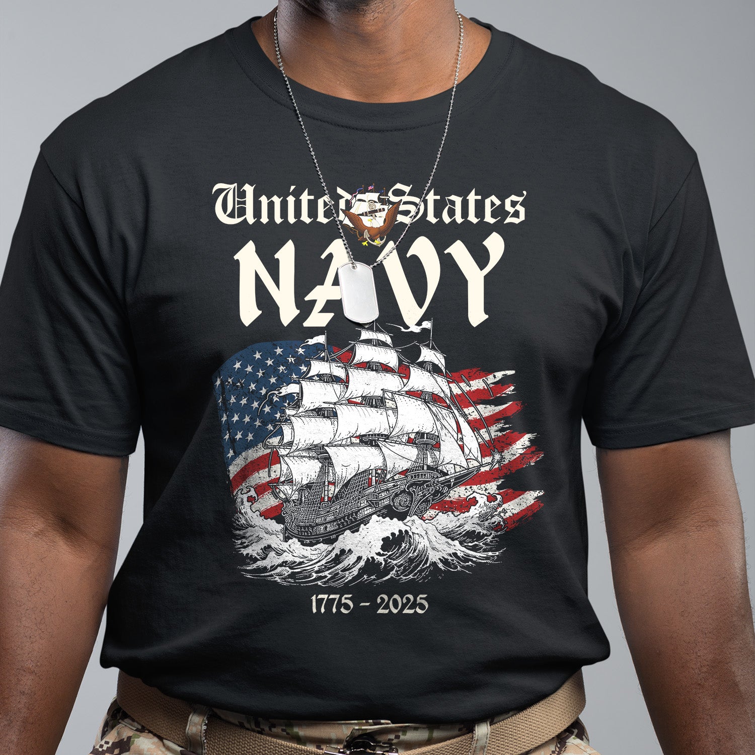 US Navy 1775 - 2025 Front T-Shirt
