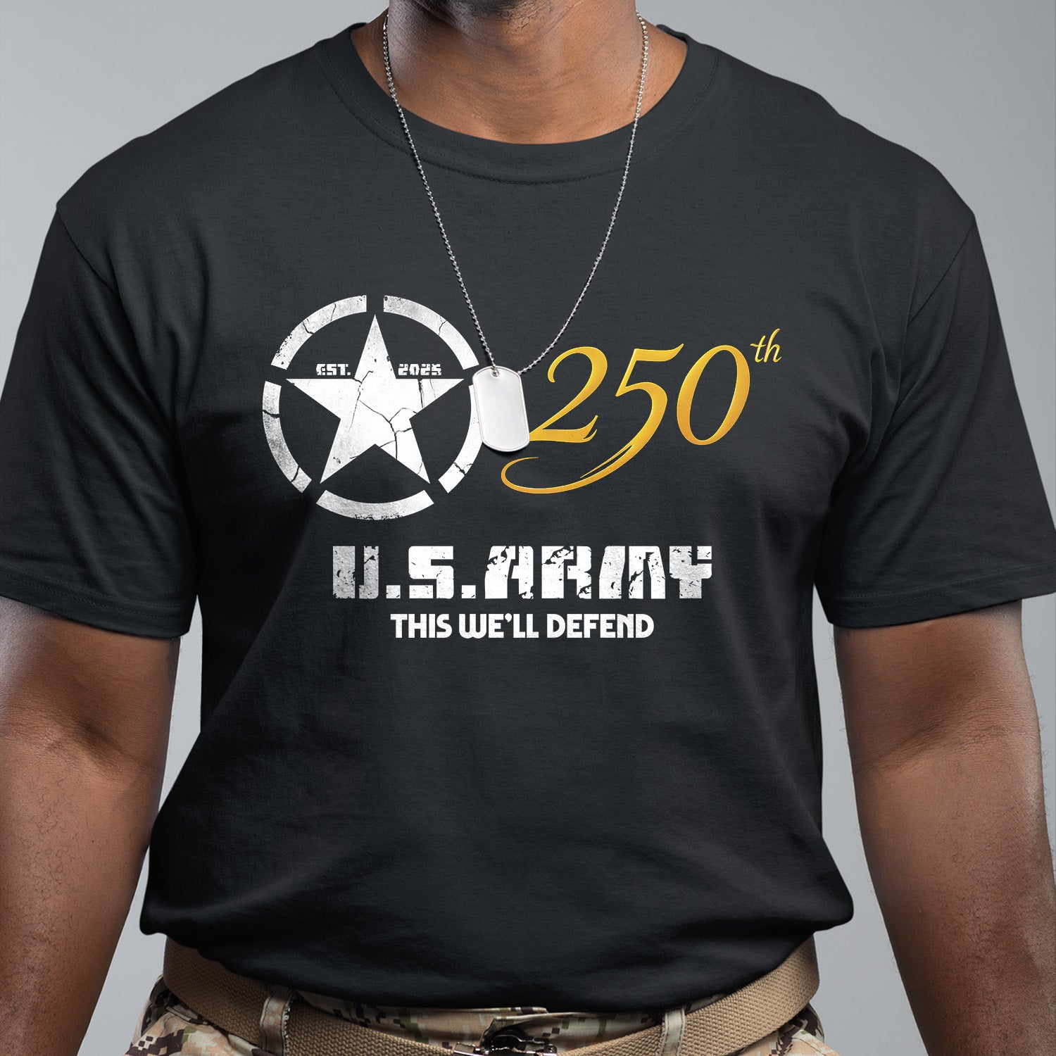US Army 250th Front T-Shirt