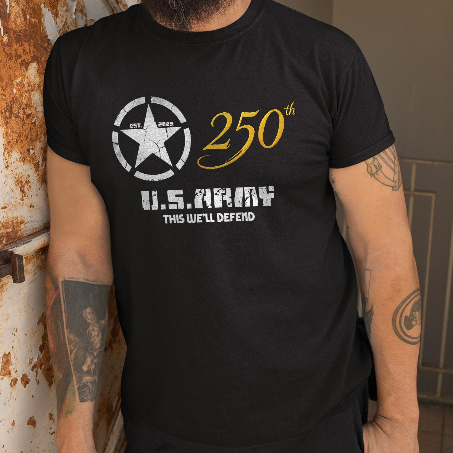 US Army 250th Front T-Shirt