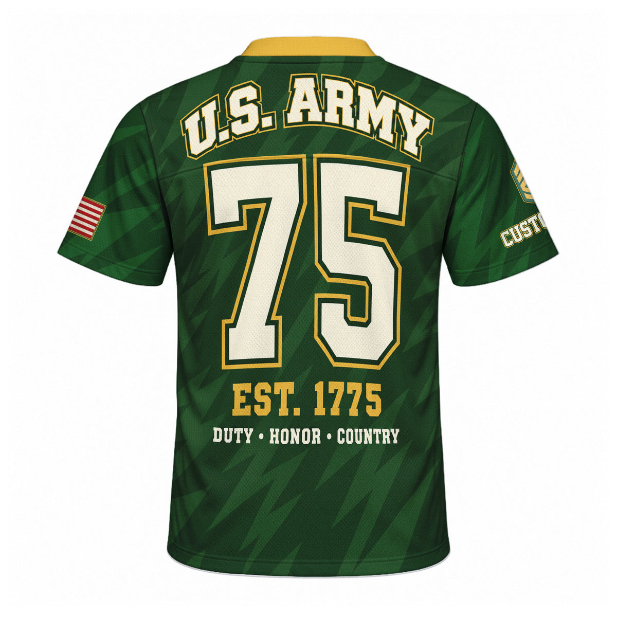 Personalized U.S. Army Sports Jersey Custom Rank Name and Jersey Number Military Shirt