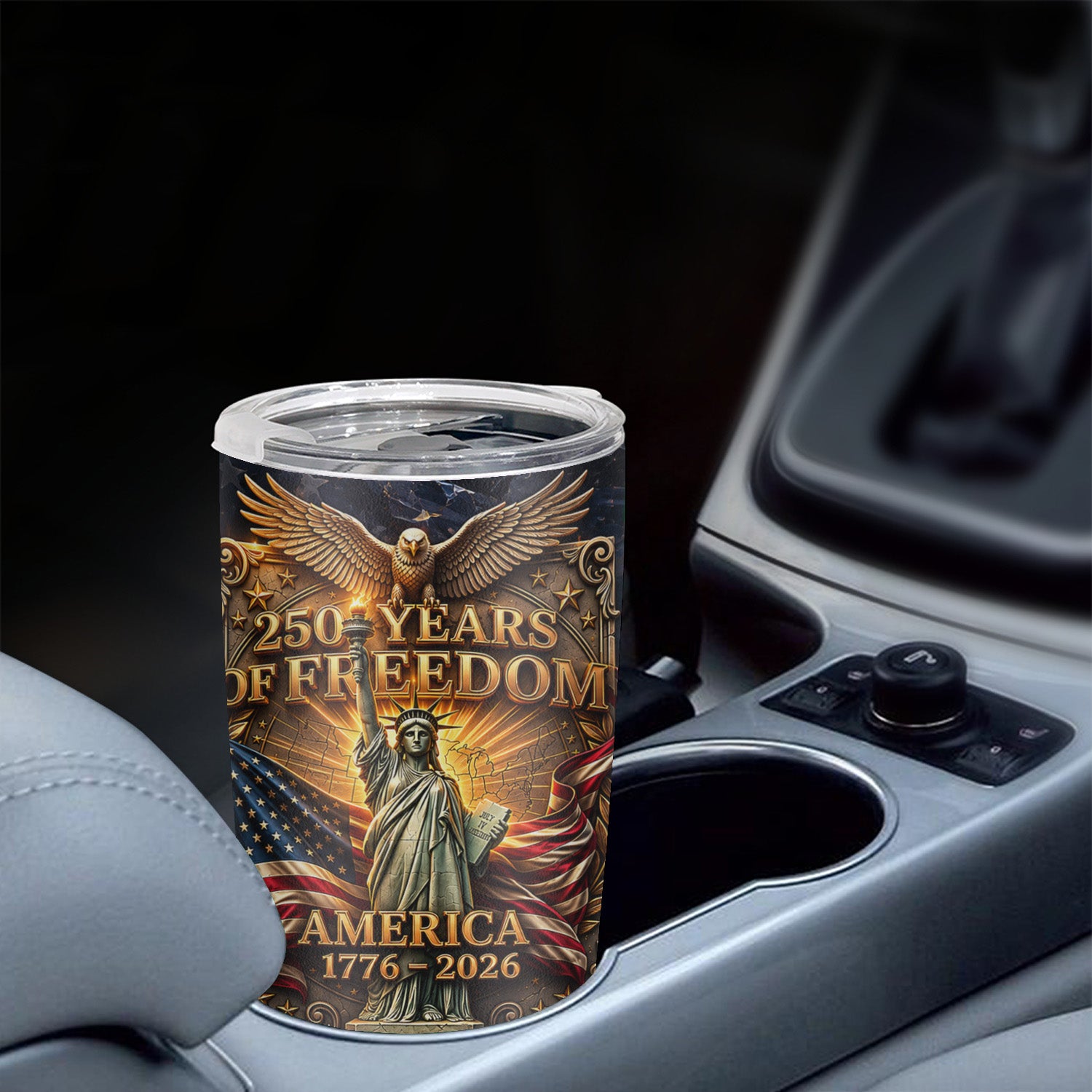 America 250th Anniversary Liberty Flag 20oz Tumbler