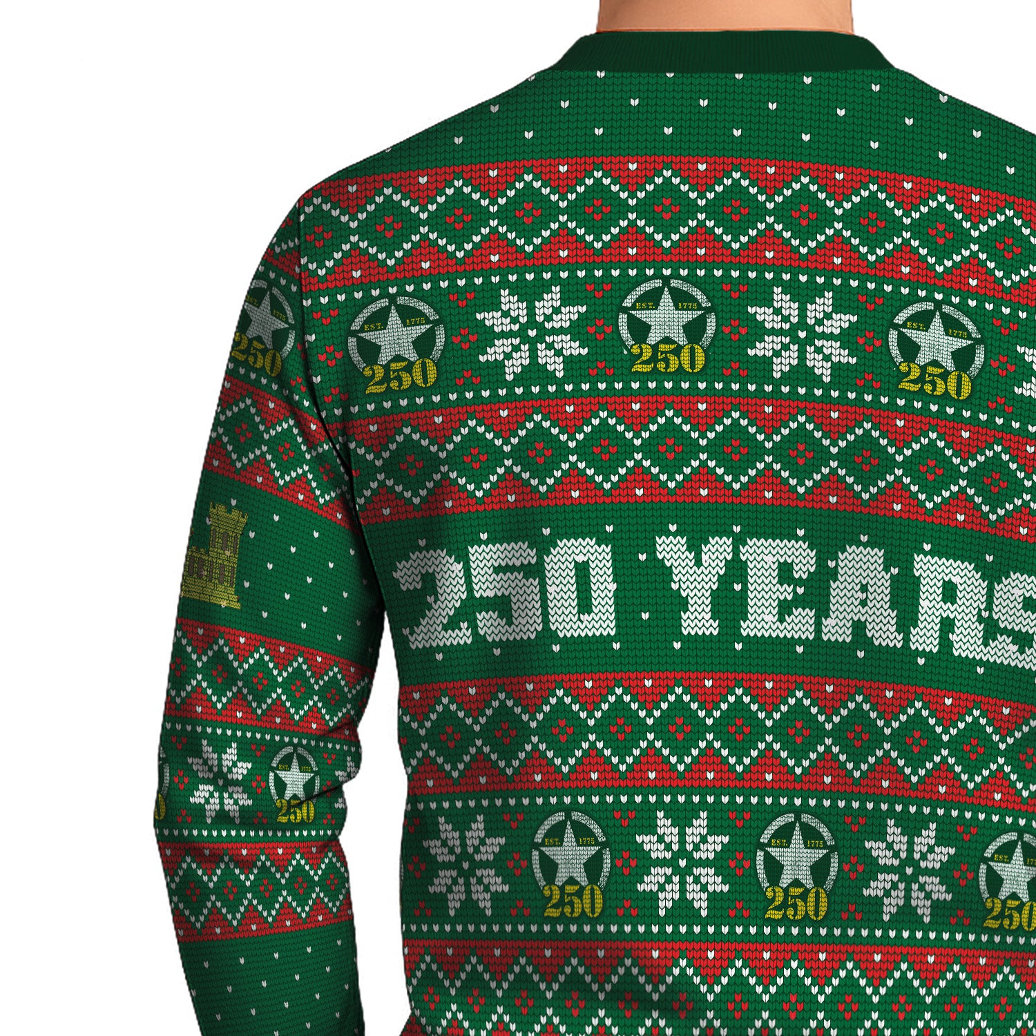 Custom Ranks US Army Ugly Christmas Sweater for Women Men KRUST09