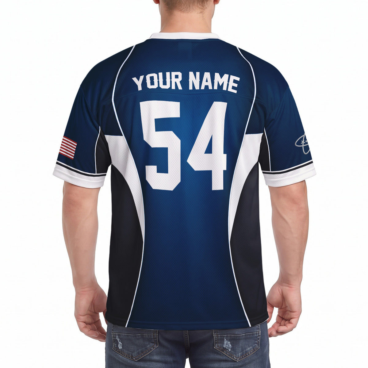 Personalized U.S. Navy Jersey Custom Rank Jersey Number and Text