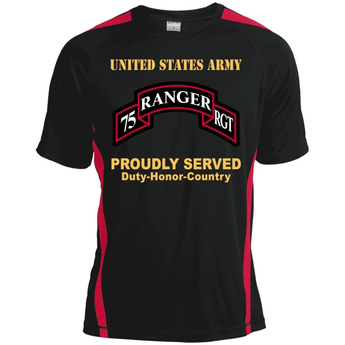 US ARMY 75TH RANGER REGIMENT - Proudly Served T-Shirt On Front For Men-TShirt-Army-Veterans Nation