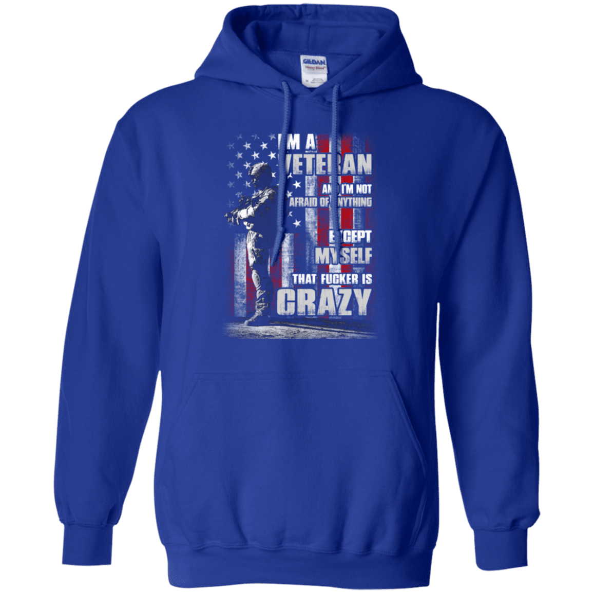 Military T-Shirt "I AM A CRAZY VETERAN"-TShirt-General-Veterans Nation